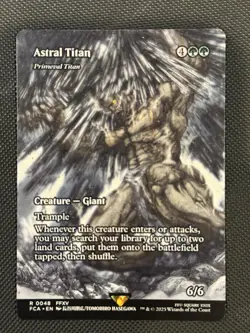 Primeval Titan - Astral Titan, Final Fantasy, Magic Ages MTG NM - Image 1