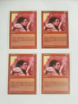 MTG Playset 4x Blood Lust (5th Edition/Red/C) - BGM - Image 1
