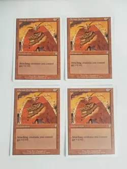 MTG Playset 4x Orcish Oriflamme (7th Edition/Red/U) - BGM - Image 1