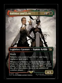 BALTHIER AND FRAN (BORDERLESS) (0319) Final Fantasy #319 FIN(NM+)(MTG) - Image 1