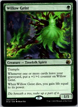 Magic the Gathering Willow Geist Innistrad: Midnight Hunt MTG Free Shipping! - Image 1