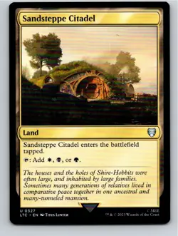 Magic the Gathering Sandsteppe Citadel Lord of the Rings Commander MTG Free Ship - Image 1