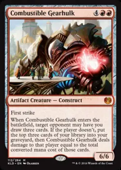 1 x Combustible Gearhulk - Kaladesh - Light Play - MTG - Image 1