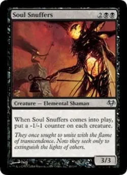 MTG Soul Snuffers, Eventide, Heavily Played, English - Image 1