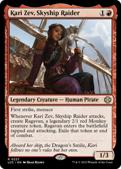 Kari Zev, Skyship Raider #227 | NM | LCC Magic MTG - Image 1