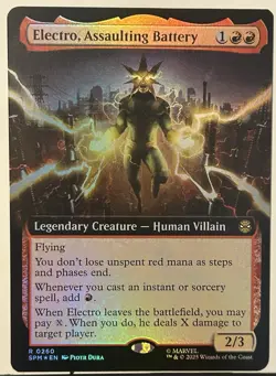 Electro, Assaulting Battery (Extended Art) Marvel's Spider-Man Foil - Image 1