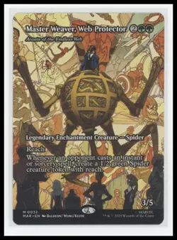 MTG Master Weaver, Web Protector (Arasta of the Endless Web) Borderless Regular - Image 1