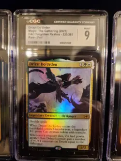 CGC 9 FOIL Drizzt Do'Urden AFR MTG 220/281 D&D Rare Forgotten Realms - Image 1