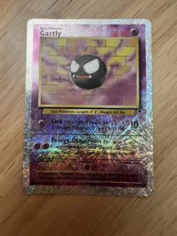 Pokemon Gastly 76/110 Reverse Holo Legendary Collection MP - Image 1