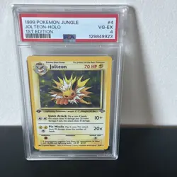 Pokemon TCG Jolteon Jungle 4/64 Holo 1st Edition Holo PSA 4 VG - EX - Image 2