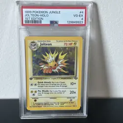 Pokemon TCG Jolteon Jungle 4/64 Holo 1st Edition Holo PSA 4 VG - EX - Image 3