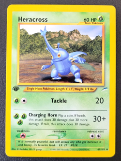 Pokemon Neo Destiny Heracross Uncommon 1st Edition 41/105 Near Mint Condition - Image 1