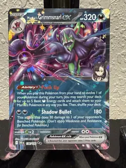 Pokemon TCG Marnie's Grimmsnarl EX 136/182 Double Rare Mint NM Condition - Image 1
