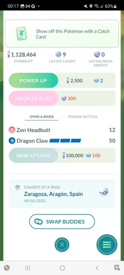 Pokemon Go Legendary Latios ( Normal ) - Image 2
