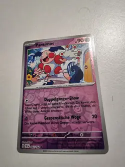 Pantimos 063 162 TEF DE REVERSE HOLO Gewalten der Zeit Pokemon Karte Deutsch PSI - Image 1