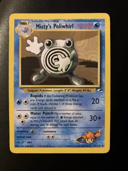 Misty’s Poliwhirl - 53/132 - Pokemon Gym Heroes Uncommon - Image 1