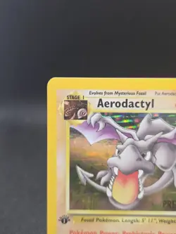 Aerodactyl 1/62 Pokemon Fossil 1st Edition Prerelease Promo - LP - Image 3