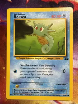 Pokemon Horsea 49/62 Common Fossil Near Mint - Image 1