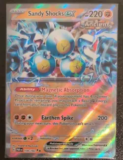 Sandy Shocks ex 108/182 Pokemon: Sv04: Paradox Rift Holo Double Rare - Image 1