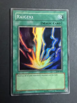 Raigeki LOB-053 The Legend of Blue Eyes White Dragon-Unlimited Edition LP - Image 1
