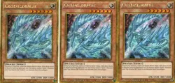 yugioh 3x CRISTALLDRACHE MYP1-DEGV2 GOLD SECRET RARE 1AUFLAGE DEUTSCH - Image 1