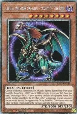 yugioh Chaos Emperor Dragon Envoy of the End RA03-EN133 Platinum Secret Rare - Image 1