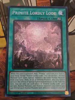 Yugioh - Primite Lordly Lode MP25-EN114 Prismatic Secret Rare 1st Ed Near Mint - Image 1