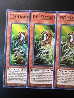 3x Psy-Framegear Gamma + Driver EXFO-ENSE3 Super Rare Near Mint Yugioh - Image 2