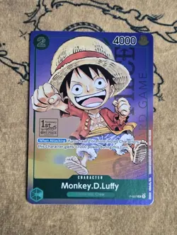 One Piece Card Game Monkey.D.Luffy (1st Anniversary Tournament) P-037 NM English - Image 1