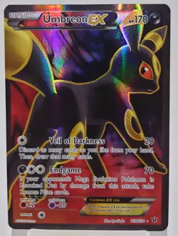 Pokemon Umbreon EX TCG Full Art Holo Rare Card 119/124 Fates Collide - Image 1