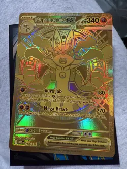 Mega Lucario Ex - 188/132 Ultra Rare Pokemon Card Near Mint Condition Holo Rare - Image 1