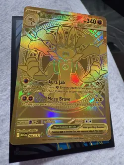 Mega Lucario Ex - 188/132 Ultra Rare Pokemon Card Near Mint Condition Holo Rare - Image 2