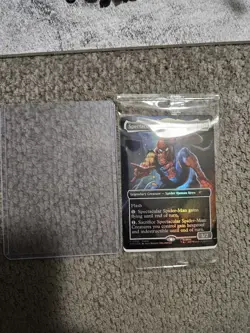 Magic The Gathering Spectacular Spiderman Card Marvel Legends Exclusive - Image 1