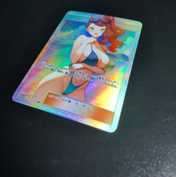 Sonia Full Art Pokemon Bikini Anime Waifu Trainer Art Card Holo ACG DIY - Image 3