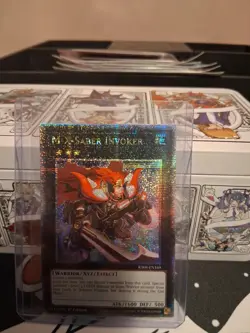 M-X-Saber Invoker Quarter Century Secret Rare Card RA04-EN169 1st Edition - Image 1