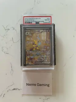 Alakazam EX 201/165 Special Illustration Rare Pokemon Card PSA 10 Gem Mint - Image 1
