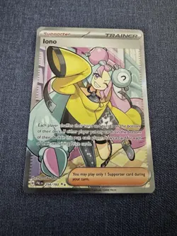Iono Pokemon TCG Paldea Evolved Holo Ultra Rare Full Art Card 254/193 - Image 1