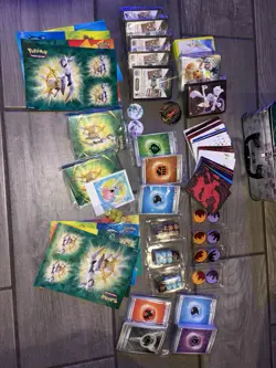 Bulk Lot Of Pokemon Accessories: Code Cards, Energy, Coins, Sleeves, Dice & More - Image 1