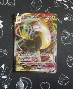 Pokemon TCG Boltund VMAX Fusion Strike Card 104/264 Ultra Rare - Image 1