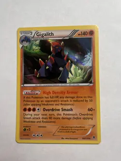 Pokemon Card TCG Gigalith 50/119 Holo Rare Phantom Forces 2014 NM/M - Image 1