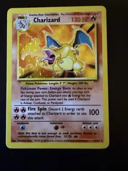 Charizard 4/102 Base Set 1999 Holo Rare Pokemon TCG Card (LP-MP) - Image 1