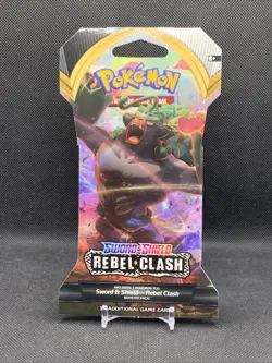 Pokemon TCG Sword Shield Rebel Clash - 1 SINGLE Booster Pack 10 Random Cards - Image 1