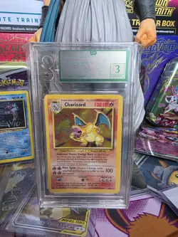 Charizard Holo Base Set OG 3 Pokemon Card 1999 - Image 1