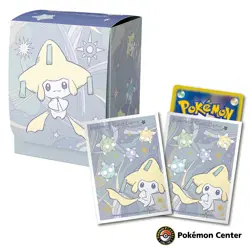 Jirachi Star Link Deck Box Case & Card Sleeves Pokemon Center Japan Original - Image 1