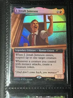 J. Jonah Jameson (Extended Art) Marvel's Spider-Man Foil - Magic Con Atlanta - Image 1