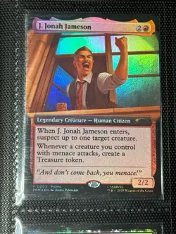 J. Jonah Jameson (Extended Art) Marvel's Spider-Man Foil - Magic Con Atlanta - Image 2