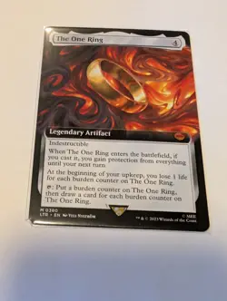 magic the gathering Lord of The Rings Extended Art The One Ring - Image 1