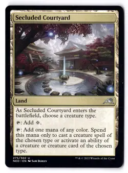 Secluded Courtyard NM* Kamigawa Neon Dynasty ENGLISH 275/302 mtg -UnltdCards - Image 1