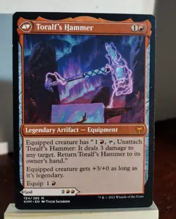 MTG Toralf God Of Fury / Toralfs Hammer Kaldheim LP X1 Magic The Gathering - Image 2