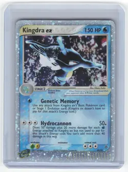 2003 Pokemon Kingdra EX EX Dragon Holo Rare EX Cosmos Holo #92/97 Damaged - Image 1